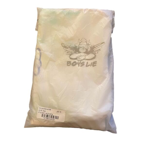 Boys Lie “Icee” Tie-Dye Drawstring Backpack NWT Streetwear Logo Bag in Green Blu - Picture 5 of 6